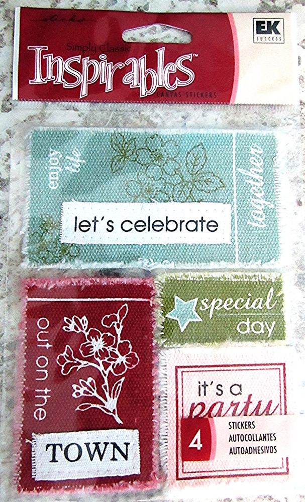 EK Success Inspirables Theme: CELEBRATION — Canvas Art Stickers