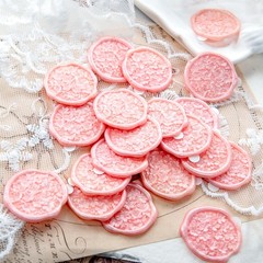 30pcs Handmade Wax Seal Stickers, 3D Sakura Cluster Design, Elegant Self-Adhe…