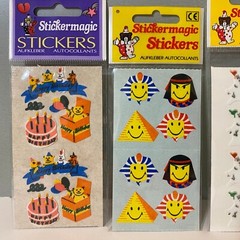 Stickermagic Stickers Set Birthday Smiley Ghosts Wizards Lips