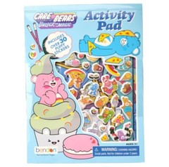 Care Bears Unlock The Magic Activity Pad & Puffy Stickers Cloudco Bendon Retro