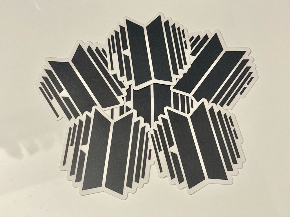 BTS «PROOF» Clear White Matte Die Cut Sticker