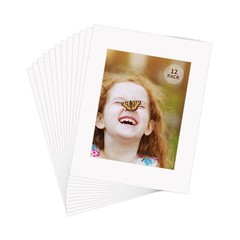 ZBEIVAN 11×14 White Picture Mats with Core Bevel Cut Frame Mattes for 8×10 Pictu