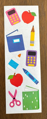 Rare Mrs. Grossman Ltd Edition SCHOOL Sticker Strips ~SUPPLIES~BOOKS~HATS ~ NEW