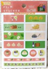 LOUJENE Tokyo Film Sticker 30 Pub Bar Restaurant Food Pizza Cheese Meal JAPAN