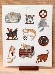 Louis vuitton sticker Novelty Cat Catgram Rare NEW JAPAN