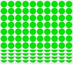 Versatile 3/4 Inch Fluorescent Green Coding Labels – 1050 Stickers for Labeling
