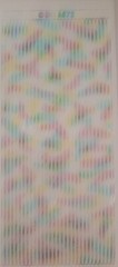 Peel Off Stickers Borders 2mm wide Black Silver Gold & Rainbow