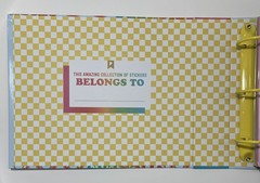 Pipsticks Rainbow Sticker Keeper Binder Magnet Close Sticker Book With Sleeves