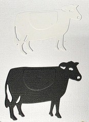 Cow Die Cut Cardstock Embellishments For Scrapbooking Card Making 8 Pieces