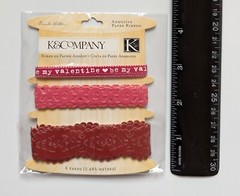 K&Company Brenda Walton Sweet Talk Valentine’s Day Adhesive Paper Ribbon
