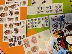 Huge Vintage Sticker Lot Sandylion Mrs Grossmans 90s Disney Vintage Lisa frank