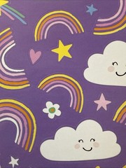 RAINBOWS & CLOUDS Stickers(36pc)AGC…Weather…Stars…Flowers…Hearts…Card Making…