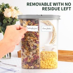 1000 Removable Freezer Labels, 1×2 inches Water Oil Waterproof No Residue Kit…
