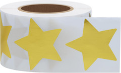 Gold Star Stickers for Kids Reward Metallic Foil Star Labels 1.5 Inch 500 Total