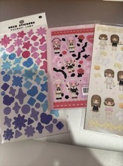 korean sticker sheets 3 + Extra Stickers**