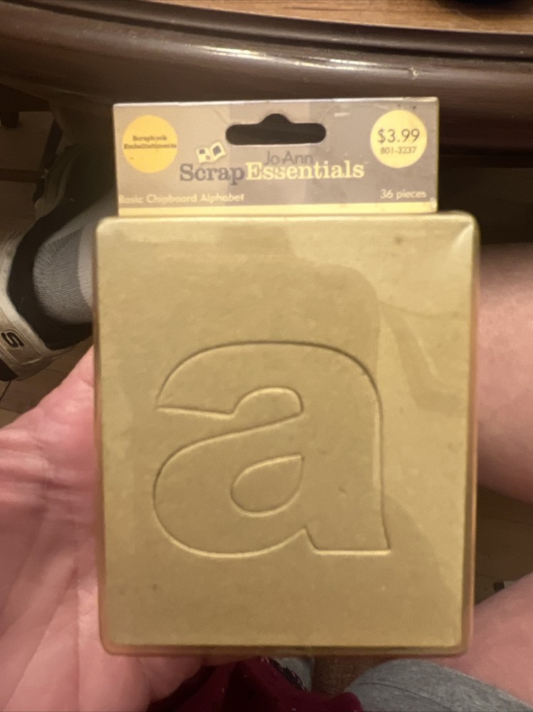 Jo-Ann Scrap Essentials Basic Alphabet Chipboard Letters 36 Pieces 32198