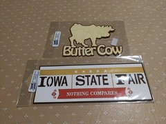 Lot Of 2 Iowa State Fair Themed Laser Cut Embellishments