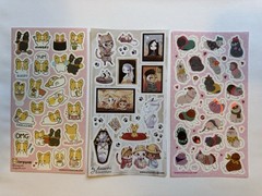 Cats, Dogs, And Animals Sticker Set, 31 Sheets, Stickiiclub And Pipsticks