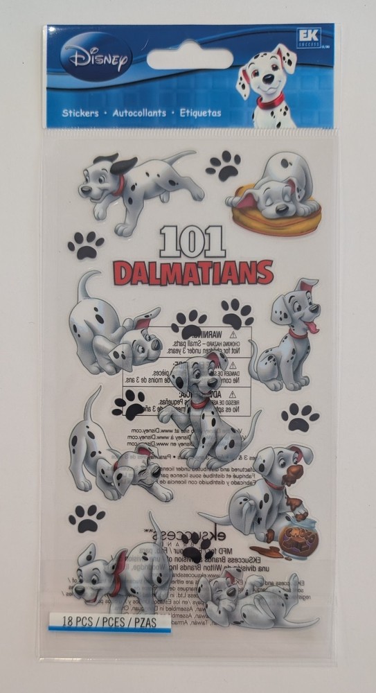 Disney 101 Dalmatians Flat Scrapbooking Stickers By EK Success