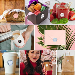 Thank You Small Stickers Rolls, 2500Pcs 1 Inch Thank You for Supporting My Small