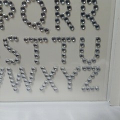 Rhinestone Alphabet Stickers 19mm 2 Sheets 40 Stickers Each Bling