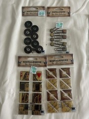 Nostalgiques Attic Collection Vintage Clocks Keys Tools Golf Car Scrapbook Lot