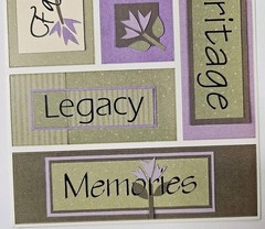 Pebbles Inc Memories Cardstock Stickers Tidbits Words Titles Heritage Family