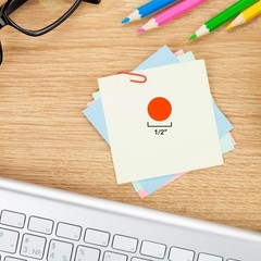 1/2 Inch Round Colored Stickers, High Visibility Permanent Sticky Dots Color …