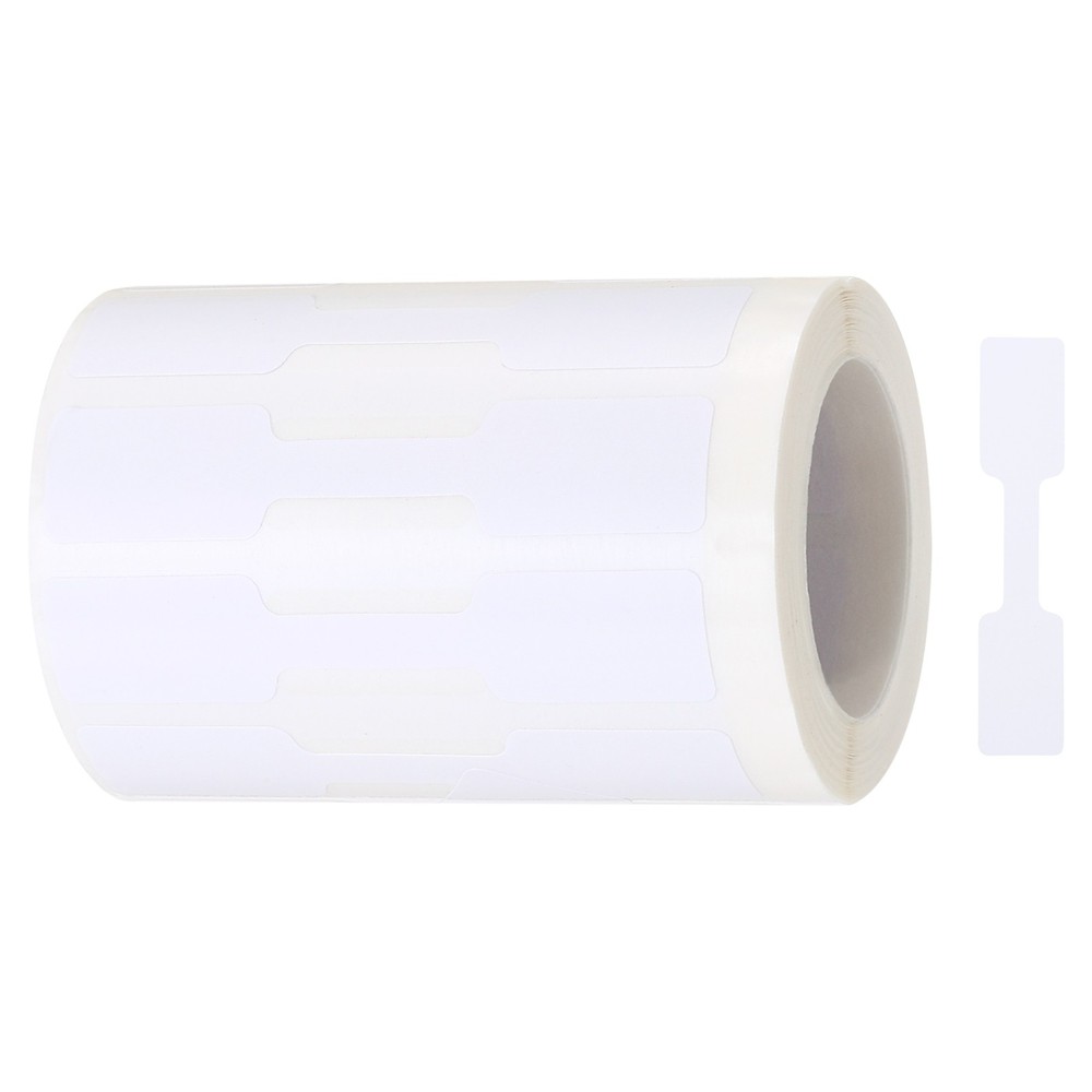 1 Roll Thank You Blank Tamper Evident Labels 0.47×1.36″ Stickers, White
