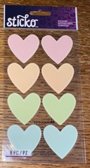 Sticko Color Hearts Labels Colorful Love Valentines Wedding Scrapbook Stickers
