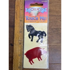 Oilies Davis Liquid Crystal Vintage 80’s / 90’s Touch Me Color Changing Stickers