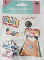 Jolee’s/Life’s Little Occasions/Sticko 2009 BOWLING Dimensional Stickers, 4 Pkgs