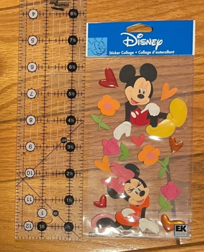 DisneyJolee’s Boutique Mickey & Minnie Mouse Dimensional Scrapbook Sticker~NIP
