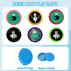 50 Pcs 1″ Sky Blue Bottle Caps Double Sided Printing Bottle Caps for DIY Craft