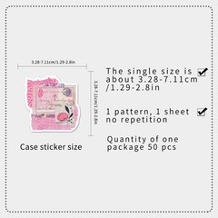 50/100PCS Cartoon Newspaper Collage Creative Stickers Retro Art Broken Fragments