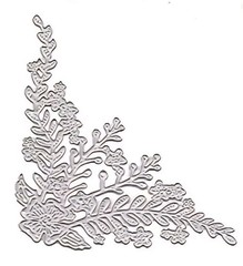 Flower Plant Leaves Border Edge Die Cut Card Making Envelopes Floral Cutting Die