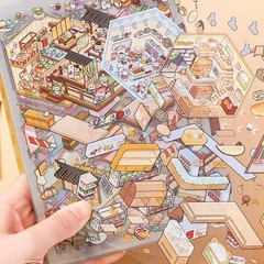 20 Scenes – DIY 3D Sticker Scene Collection Book for Kids & Adults,With Tweezers