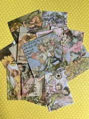 Fairies Pixies Fae Sticker Kit Scrapbooking Junk Journal Kit Planner Collage