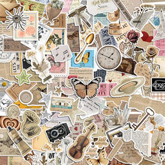 300 Pcs Vintage Stickers, Junk Journal Supplies, Cute Stickers for Journaling