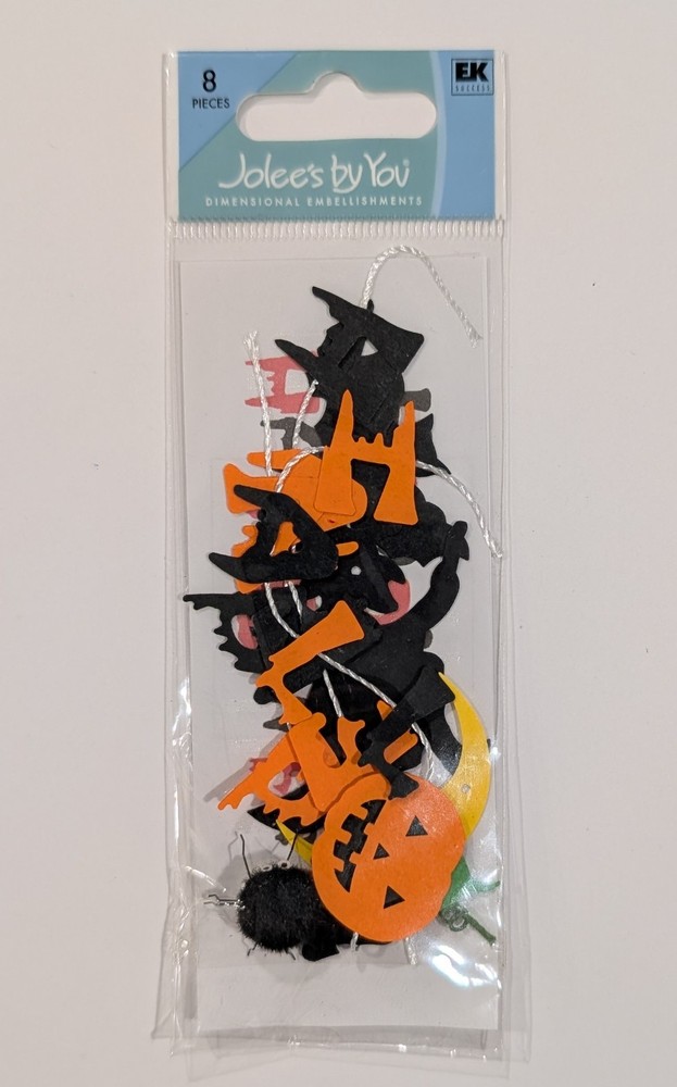 Jolee’s Spooky Decor Happy Halloween Banners Mini Scrapbooking Embellishments