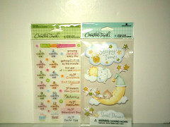 Large Lot Creative Touch Baby Stickers 1st Year Sleepy Time Girl Baby Animals