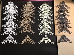 Page Corners Photo Corners Fancy Opulent Swirls Corner Die Cuts 8 pcs 1-7/8”