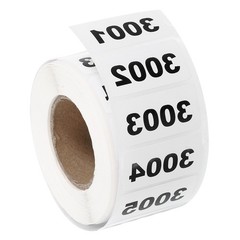 1 ROLL Inventory Number Sticker 1.6×0.8″ 3001-4000 Consecutive Number Sticker