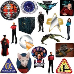 STAR TREK THE NEXT GENERATION DIE CUT VINYL 50 CT STICKER PACK