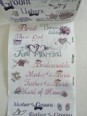Bride & Groom Sticker ROLL NRN Designs Scrapbook Stickers Wedding Titles