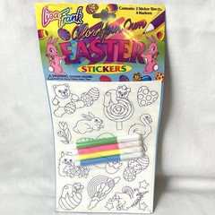 Vintage Lisa Frank Color Your Own Easter Stickers 1990’s Sealed