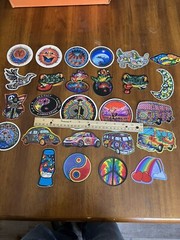 24 Vintage Prism Vending Machine Stickers lot Hippie 90’s Peace Rainbow Mushroom