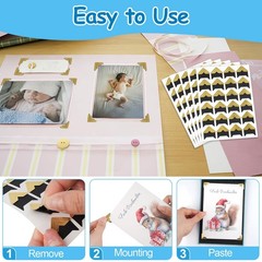 Photo Corners Self Adhesive Corner Stickers for Scrapbooking Personal Journal