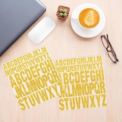 15 Sheets Letter Stickers 780 Pcs Glitter Capital Letters Large Self-Adhesive