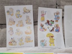 8 Sheets Vintage Current Inc. «Teddyland Teddies» 1993 1996 Stickers Bear Lot
